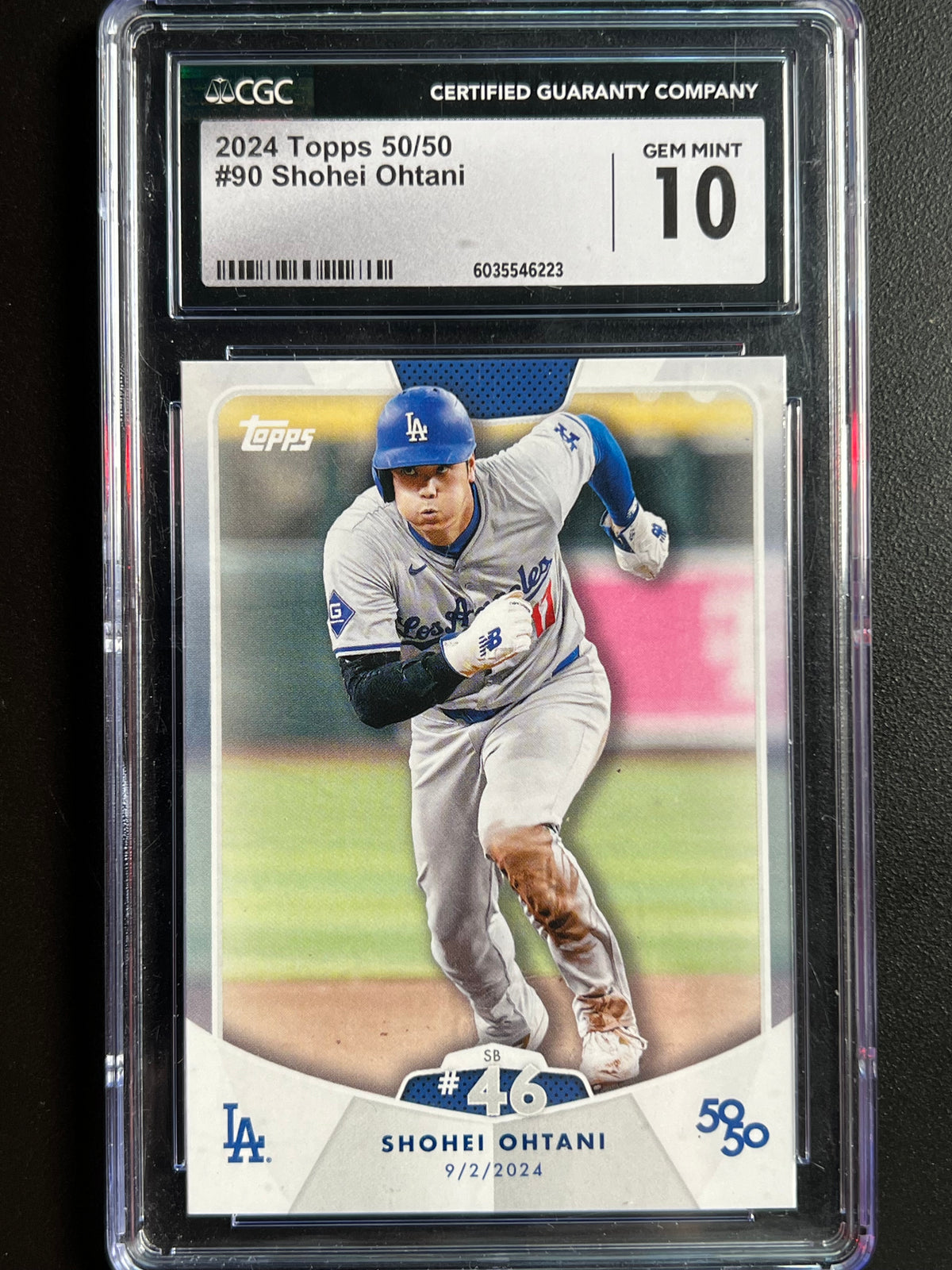 2024 Topps 50/50 - Shohei Ohtani #90 SB #46 - CGC GEM MINT 10