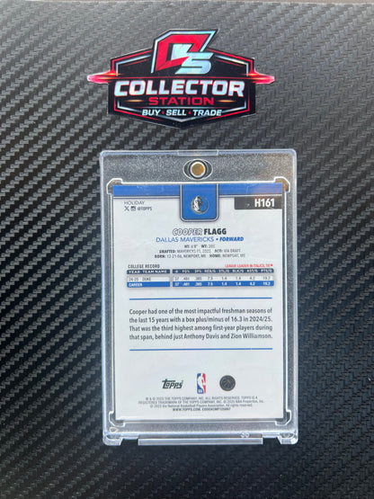 2025-26 Topps Holiday Cooper Flagg #H161 RC Rookie Silver Glitter Holiday