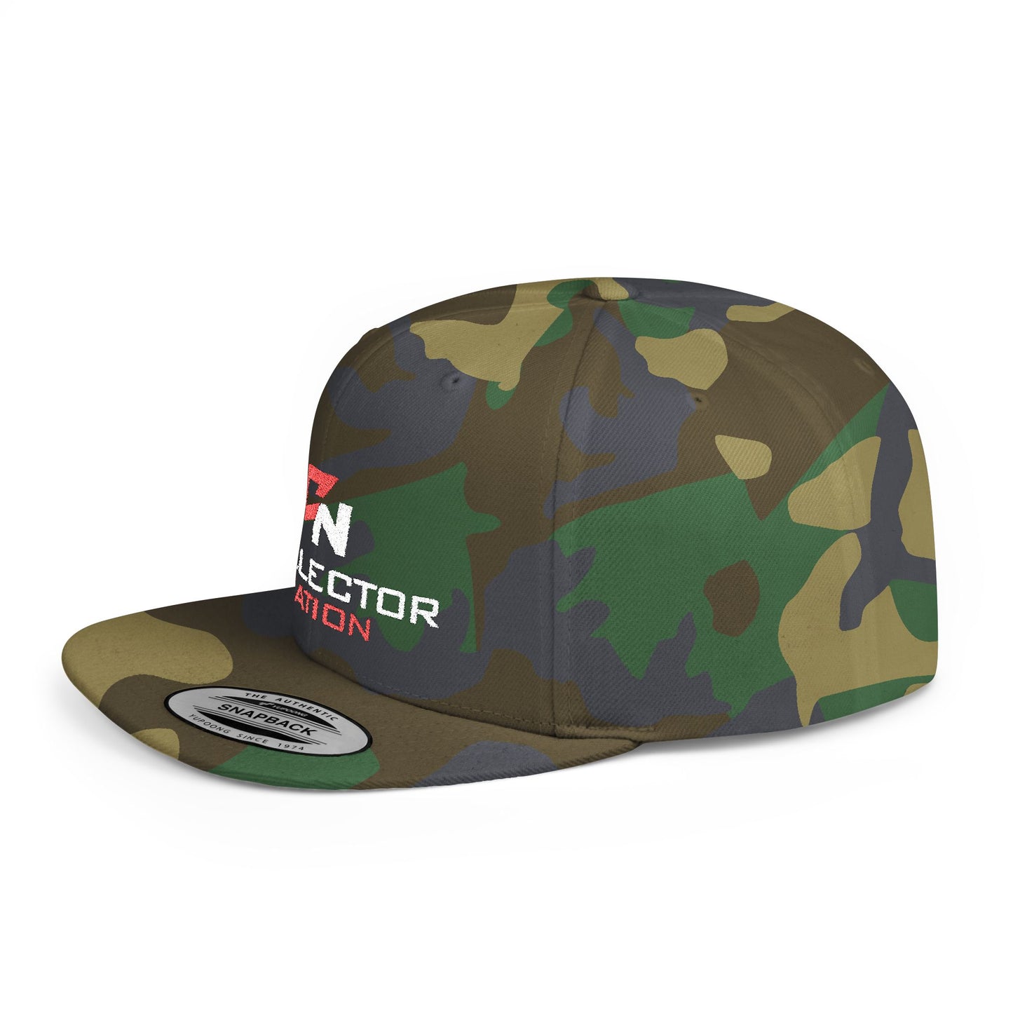 Collector Nation Camo Flat Bill Snapback Hat