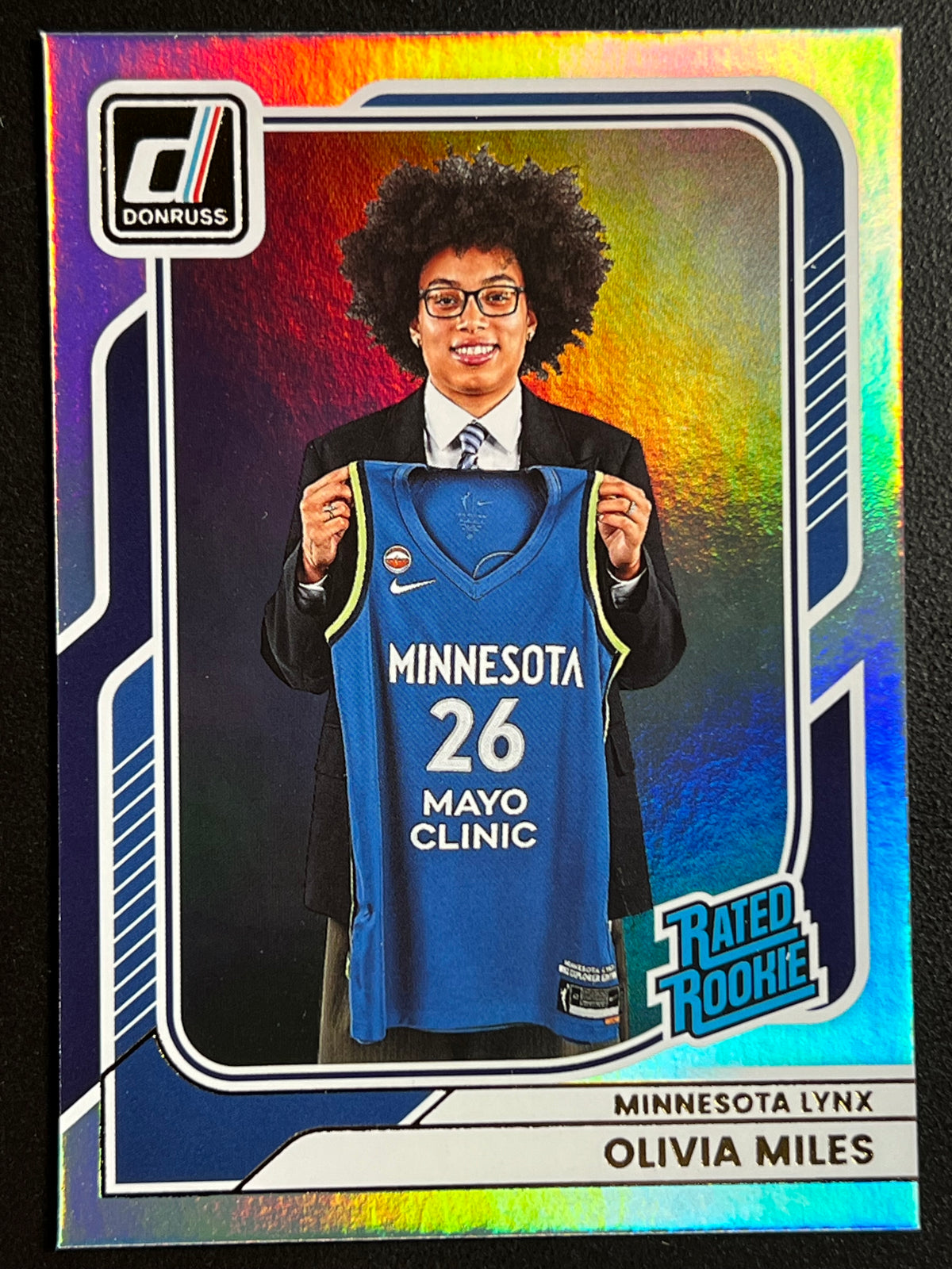 2026 Panini Donruss WNBA Olivia Miles Rated Rookie Holo #87 Minnesota Lynx