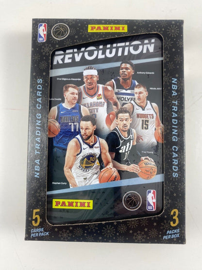 Panini NBA 2023-2024 Revolution Basketball Tin, 3 Packs