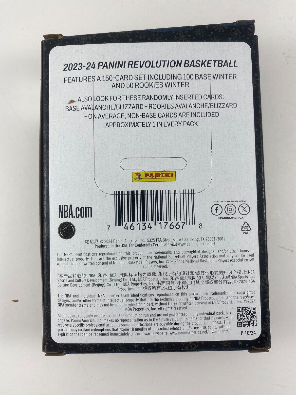 Panini NBA 2023-2024 Revolution Basketball Tin, 3 Packs