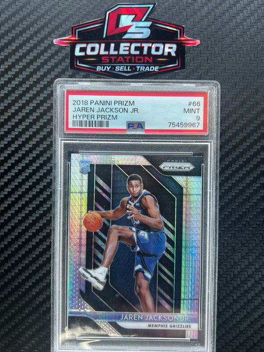 2018-19 Panini Prizm Jaren Jackson Jr. #66 Hyper Prizm (RC)