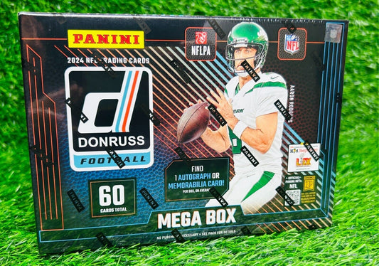 2024 Panini Donruss NFL Football Mega Box Sealed - Hot Rookie QB's - Optic Preview - Downtowns!