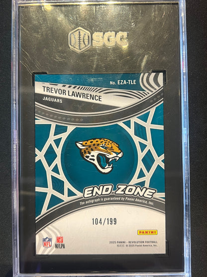 2025 Panini Revolution Trevor Lawrence End Zone Autographs #EZA-TLE /199