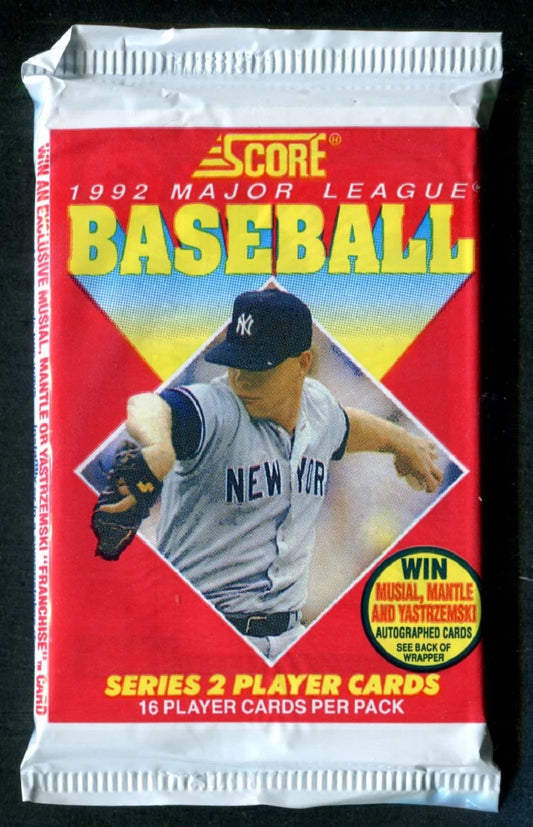 1992 Score Major League Baseball Series 2 Pack