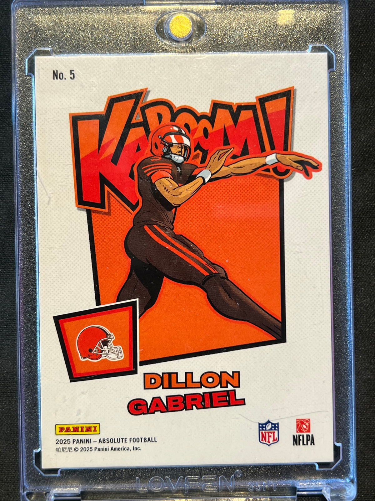 2025 Panini Absolute Dillon Gabriel Kaboom - Horizontal RC Rookie #5 Browns