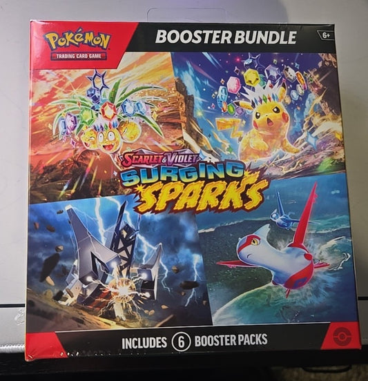 Pokemon TCG Surging Sparks Booster Bundle - 6 Packs Sealed