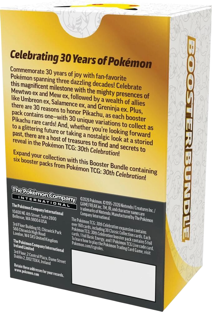30th Celebration Booster Bundle - ME: 30th Celebration (30C) Pokemon