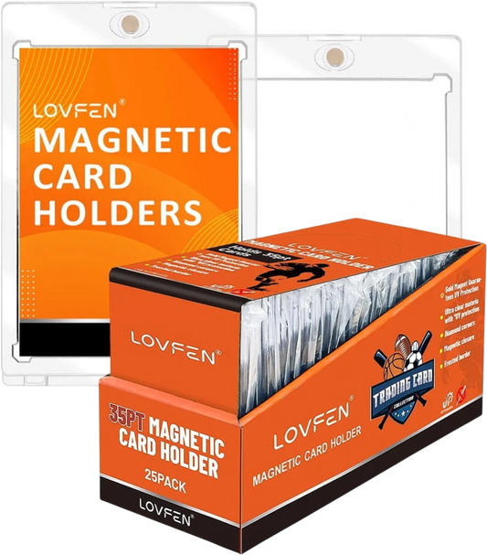 Lovefen 25-Count Magnetic One Touch Card Holders