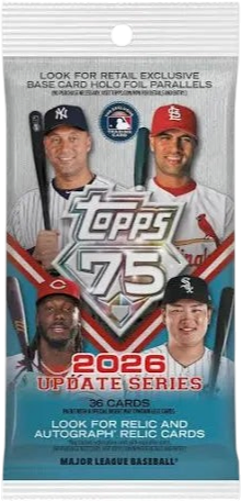 2026 Topps Update Series MLB Baseball Fat Pack