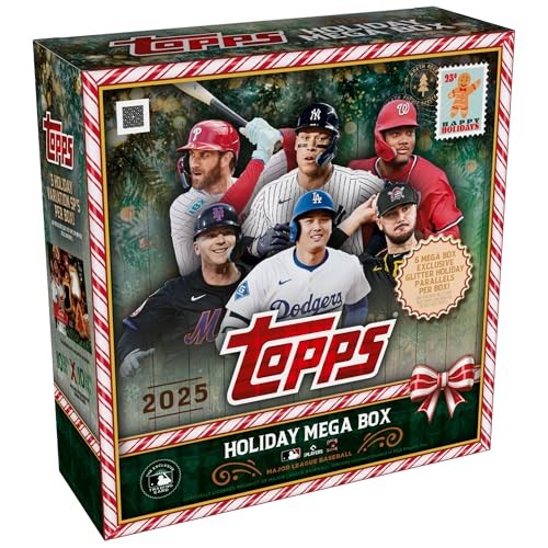 Topps 2025 Holiday Baseball Trading Cards Mega Box