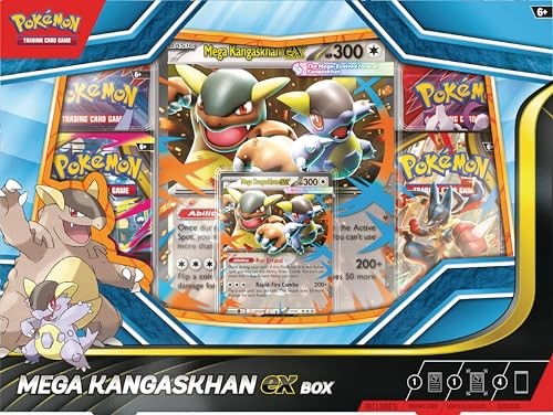 Pokemon Mega Kangaskhan Ex Box - 4 Booster Packs