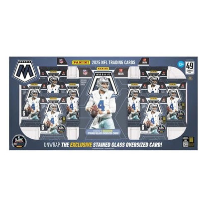 2025 Panini Mosaic Football Trading Card Costco Box, 9 Packs