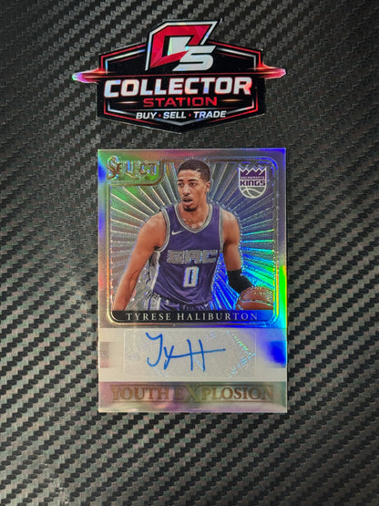 2020-21 Panini Select - Youth Explosion Signatures Tyrese Haliburton RC #YES-THA