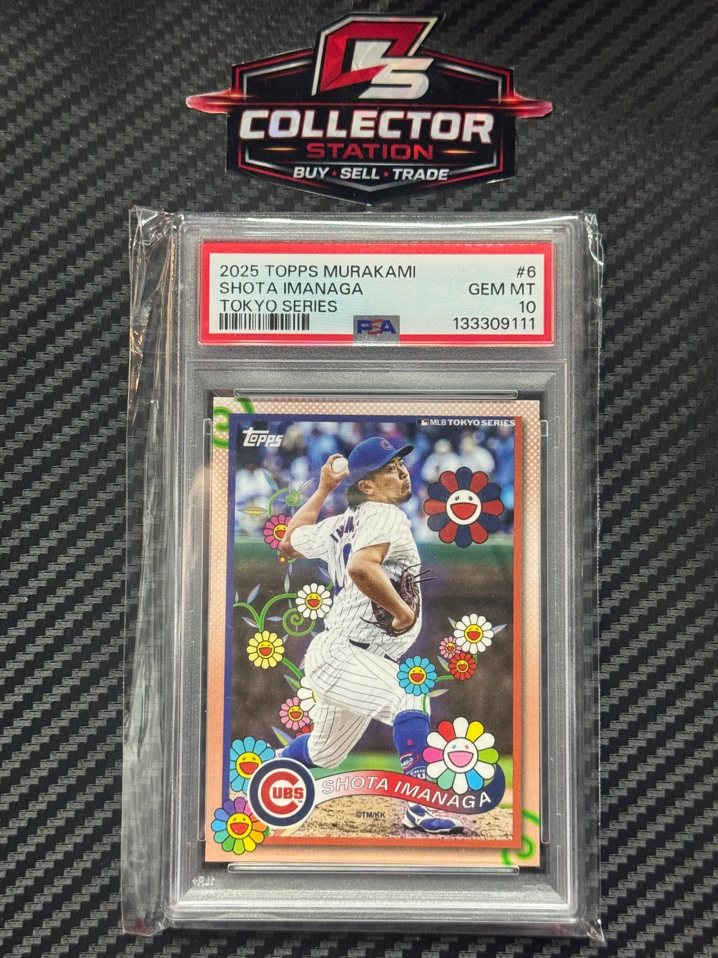 2025 Topps MLB Tokyo Series Takashi Murakami Complex Shota Imanaga #6 PSA 10