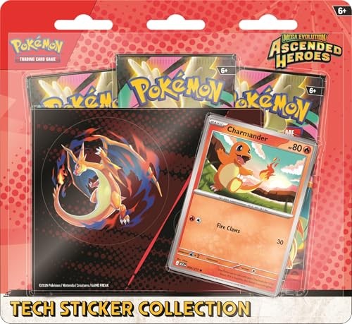 Pokemon Ascended Heroes Tech Sticker - 3 Booster Packs