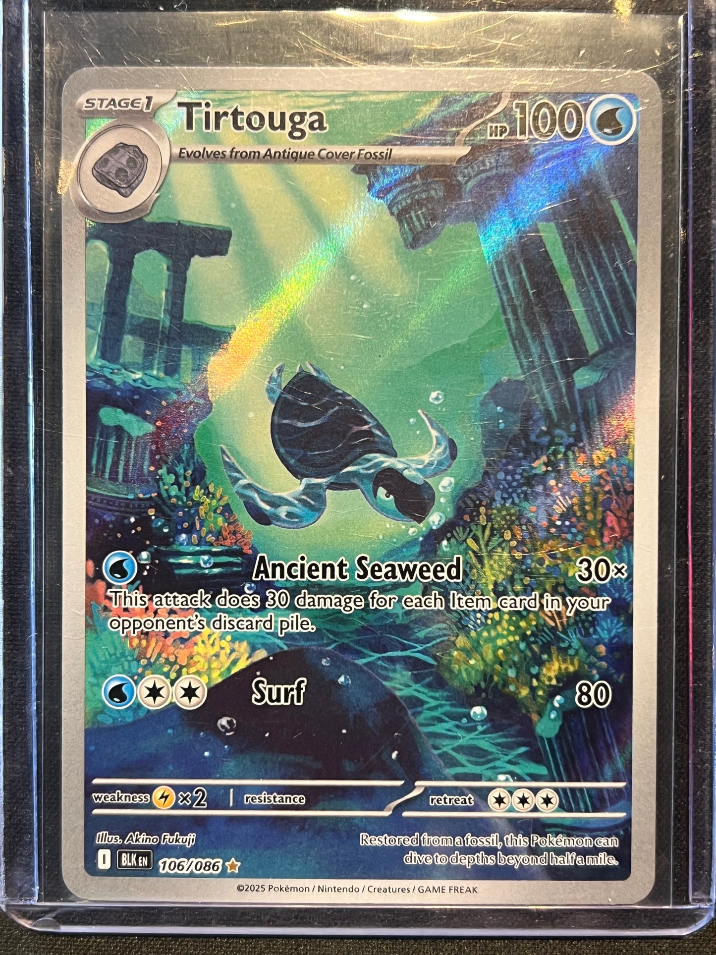 Pokemon Tirtouga - 106/086 - SV: Black Bolt (BLK)