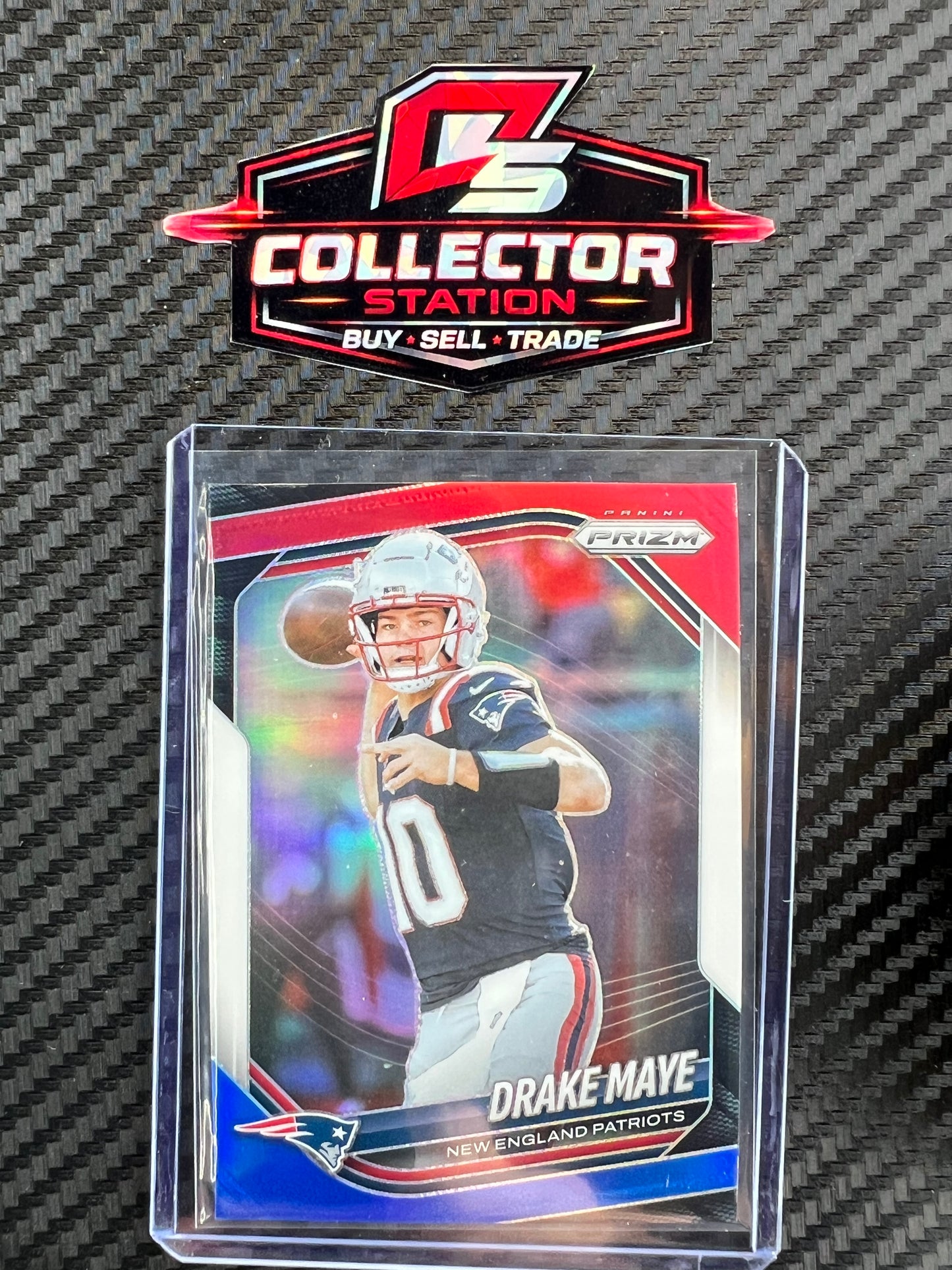 2025 Panini Prizm - Drake Maye #165 Red White & Blue Prizm