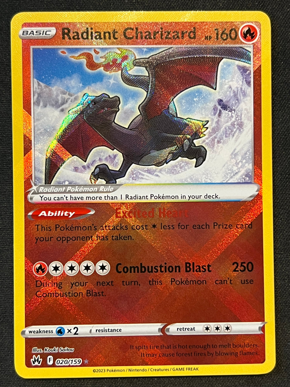 Radiant Charizard - SWSH: Crown Zenith (CRZ) NM Pokemon