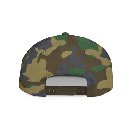 Collector Nation Camo Flat Bill Snapback Hat
