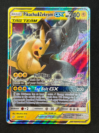Pikachu & Zekrom GX - SM - Team Up (SM9) Pokemon