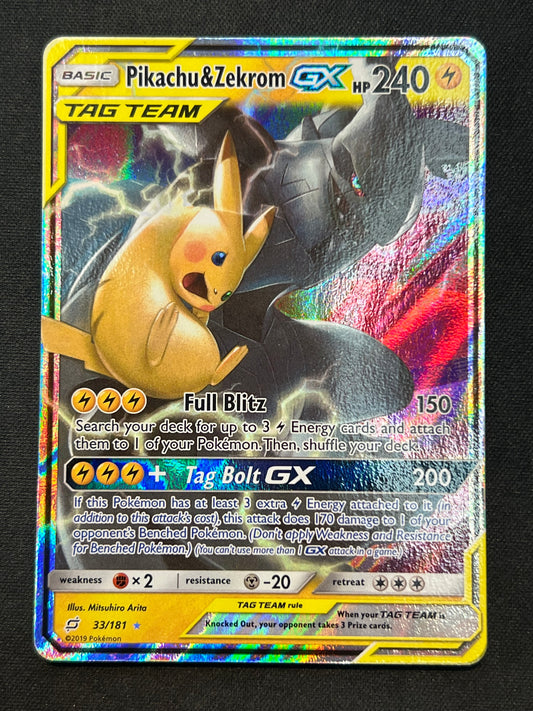 Pikachu & Zekrom GX - SM - Team Up (SM9) Pokemon