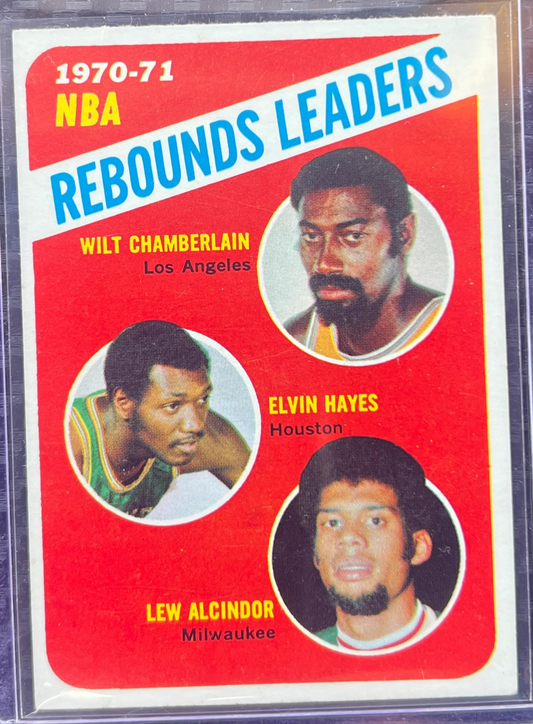 1971-72 Topps - League Leaders Kareem Abdul-Jabbar, Wilt Chamberlain — normalized