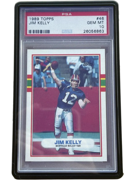 Topps 1989 Jim Kelly #46 PSA 10 — normalized