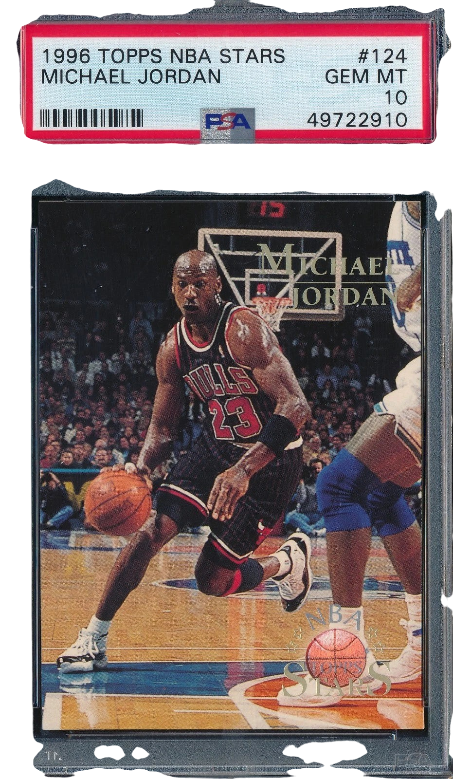 Topps 1996 NBA Stars Michael Jordan #124 Chicago Bulls PSA 10 Gem Mint — normalized