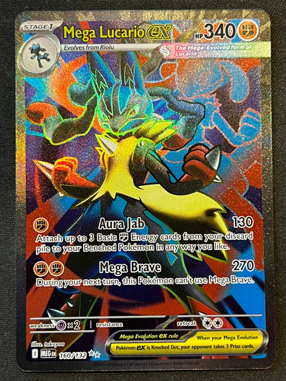 Mega Lucario ex - 160/132 - ME01: Mega Evolution (MEG) NM Pokemon