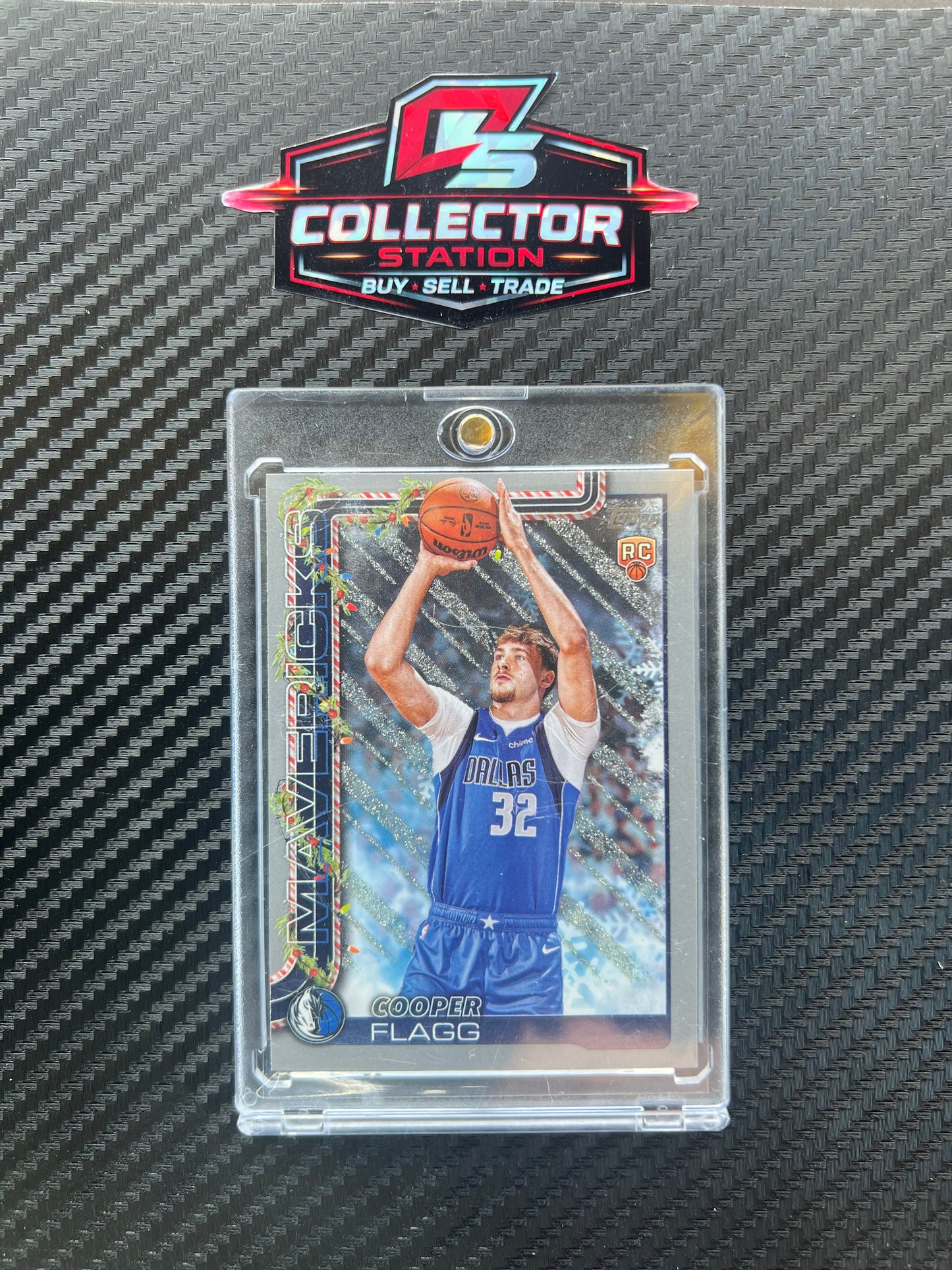 2025-26 Topps Holiday Cooper Flagg #H161 RC Rookie Silver Glitter Holiday