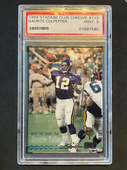 1999 Topps Stadium Club Chrome - 1999 NFL Draft Pick Daunte Culpepper #119 RC