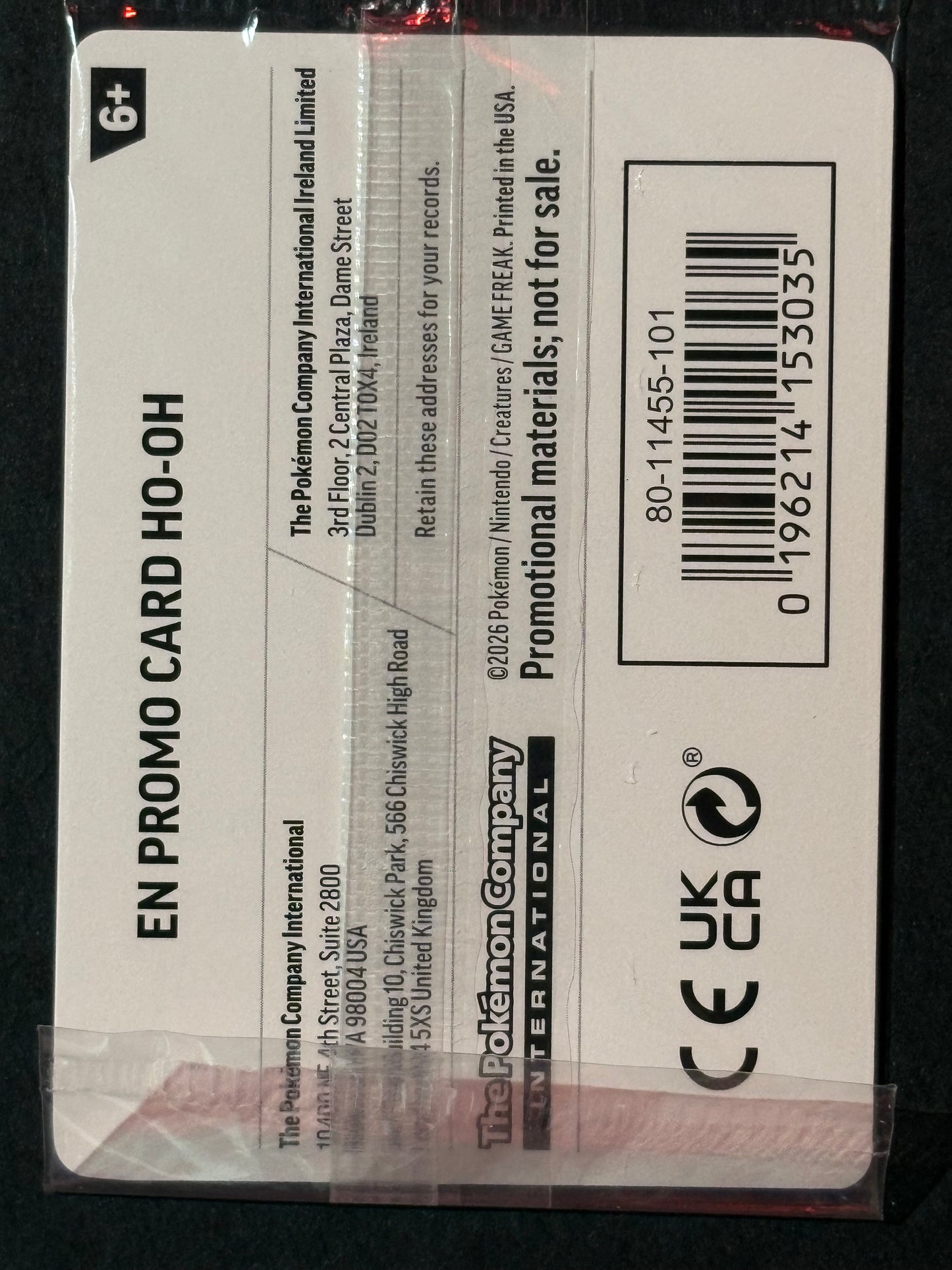 Ho-Oh - 010/086 (Gamestop Exclusive) (Sealed)