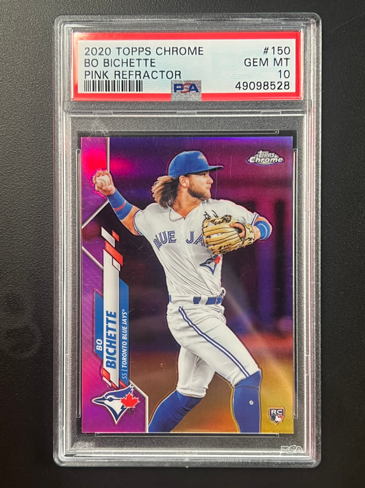 2020 Topps Chrome - Bo Bichette #150 Pink Refractor (RC)