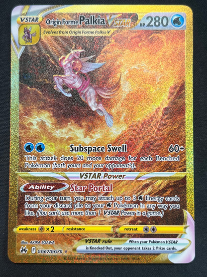 Origin Forme Palkia VSTAR (Secret) - SWSH: Crown Zenith: Galarian Gallery (CRZ:GG) NM Pokemon