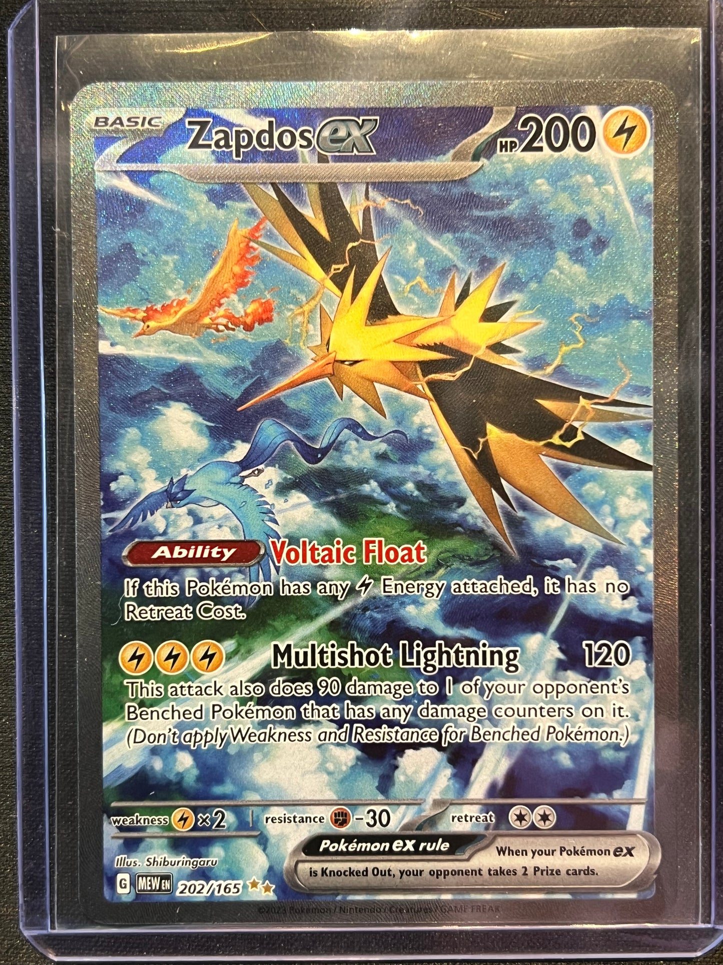 Zapdos ex - 202/165 - SV: Scarlet & Violet 151 (MEW)