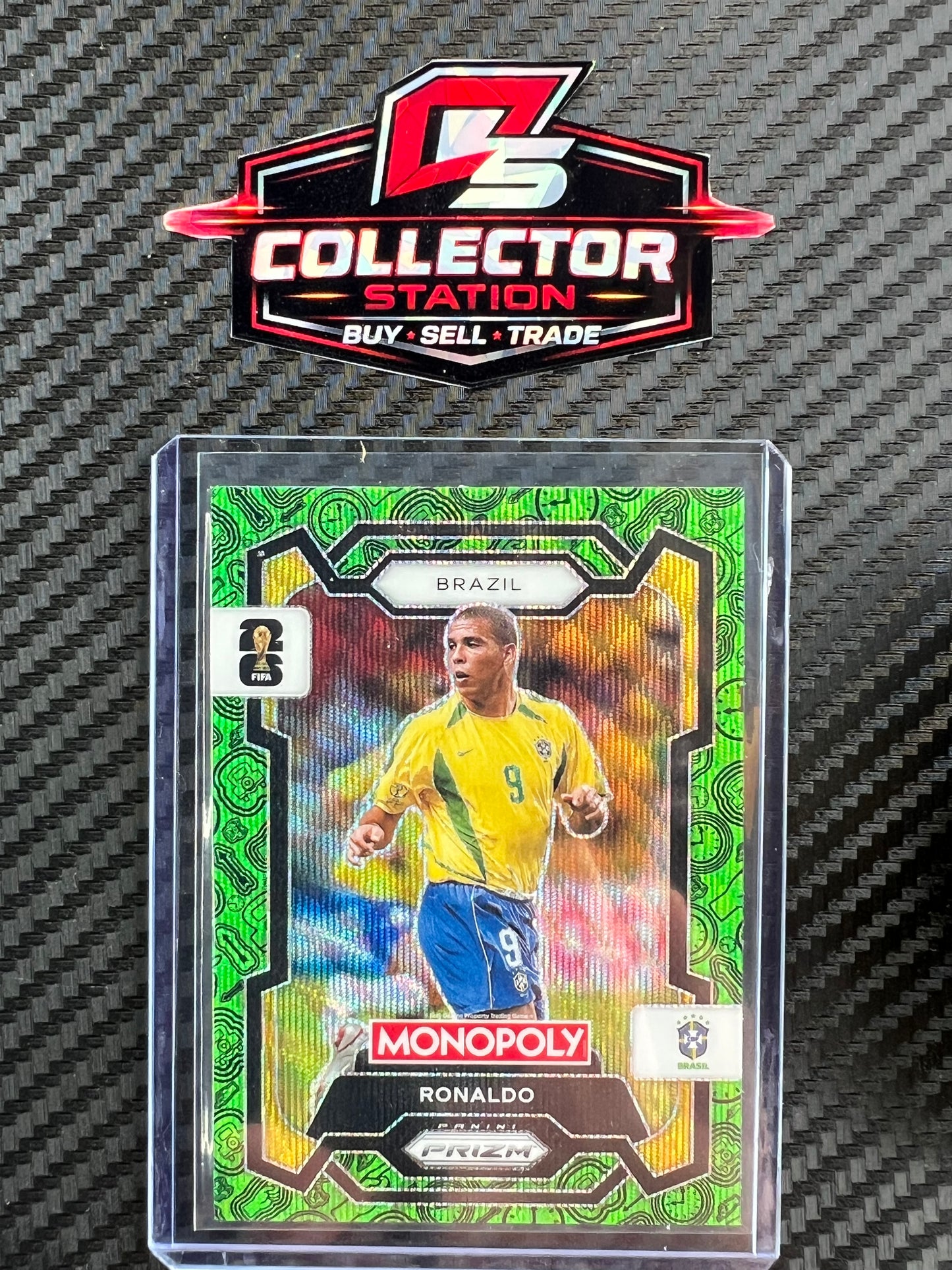 2026 Panini FIFA Monopoly Prizm World Cup Ronaldo #18 Brazil Green Wave