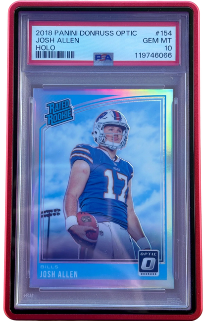 Panini 2018 Optic Holo Rated Rookie #154 Josh Allen (RC) PSA 10 — normalized