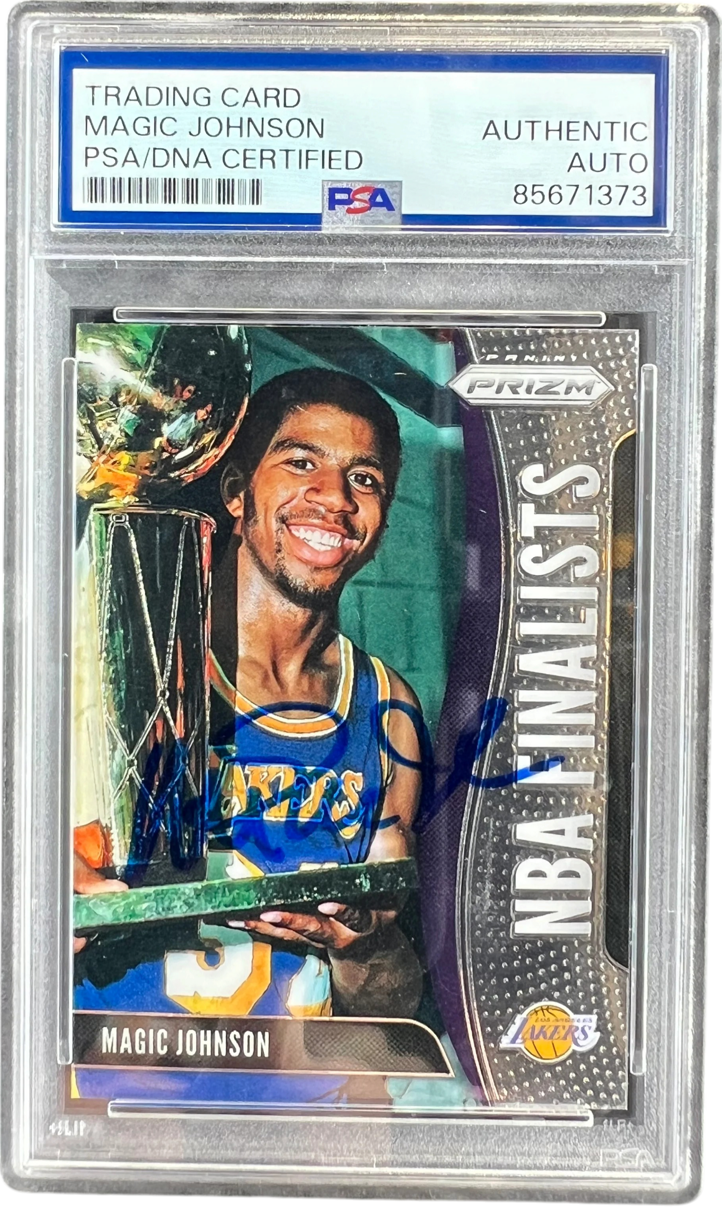 2019-20 Panini Prizm MAGIC JOHNSON Lakers NBA Finalists PSA|DNA Authentic Auto — normalized
