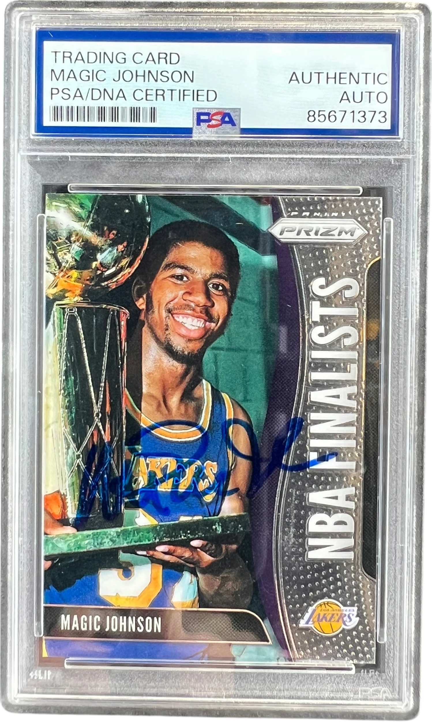 2019-20 Panini Prizm MAGIC JOHNSON Lakers NBA Finalists PSA|DNA Authentic Auto — normalized