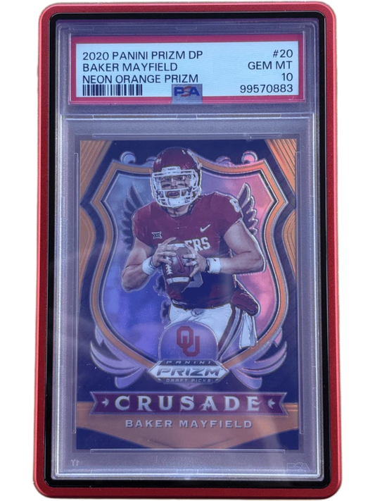Panini 2020 Prizm DraftPicks Baker Mayfield #20 Neon Orange Prizm /149 — normalized
