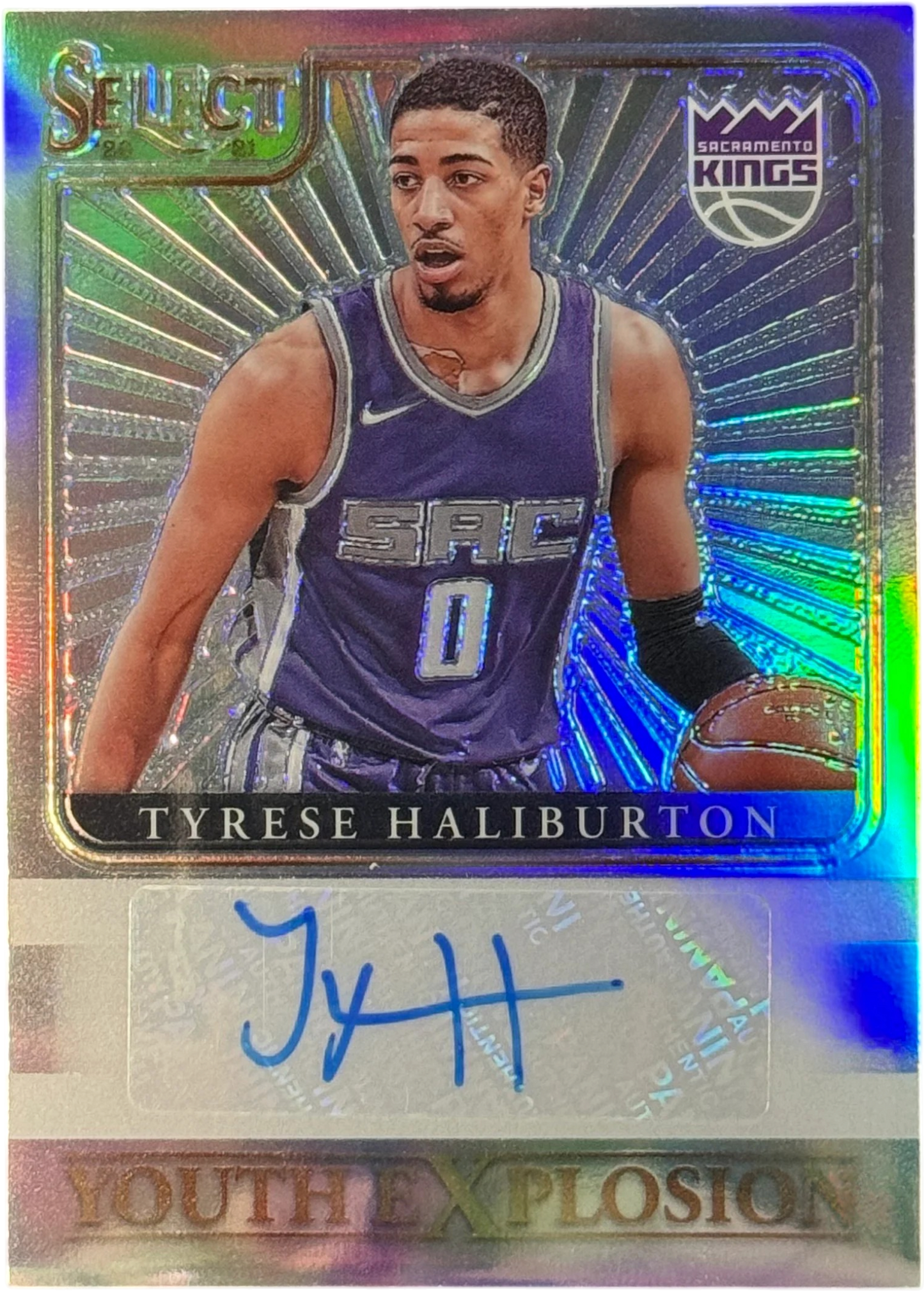 2020-21 Panini Select - Youth Explosion Signatures Tyrese Haliburton RC #YES-THA — normalized