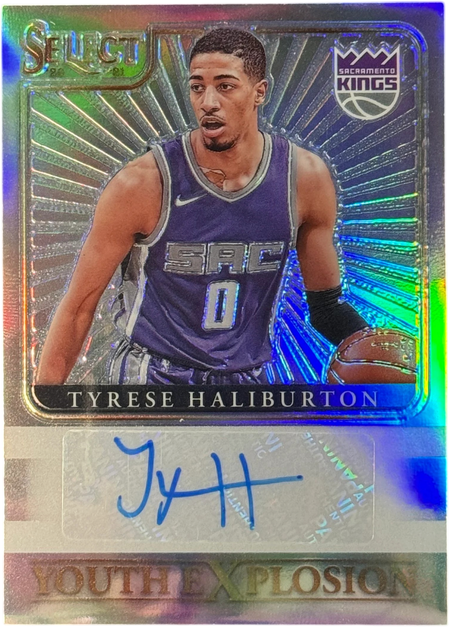 2020-21 Panini Select - Youth Explosion Signatures Tyrese Haliburton RC #YES-THA — normalized