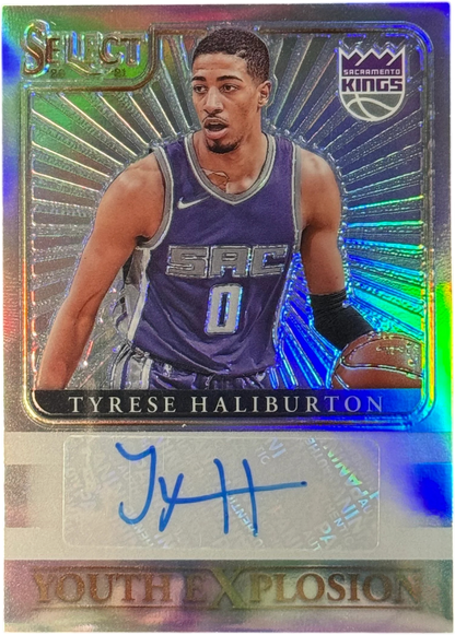 2020-21 Panini Select - Youth Explosion Signatures Tyrese Haliburton RC #YES-THA — normalized