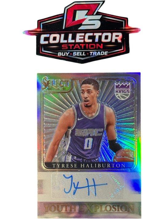 2020-21 Panini Select - Youth Explosion Signatures Tyrese Haliburton RC #YES-THA — normalized
