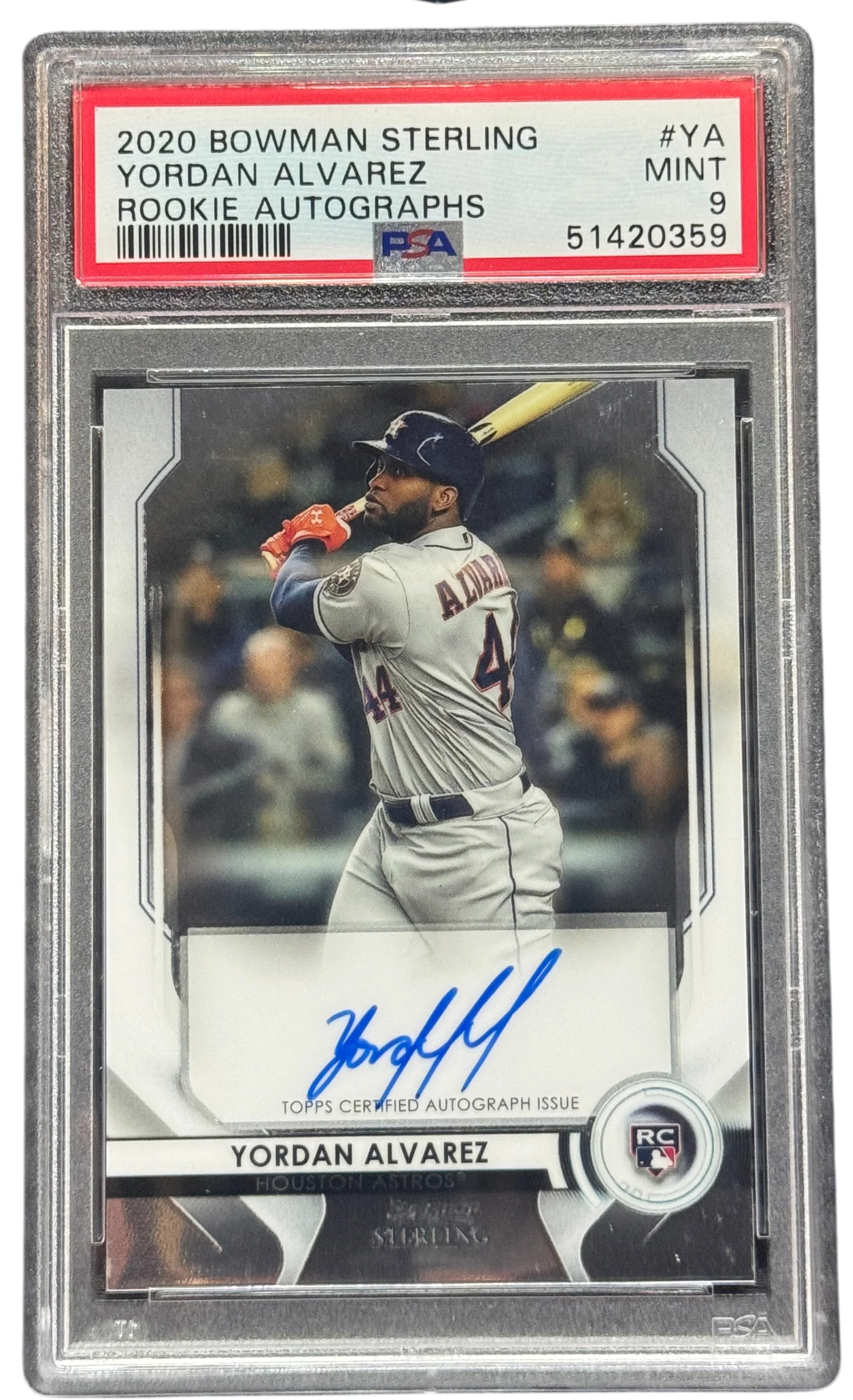 2020 Bowman Sterling Yordan Alvarez Rookie Autographs #BSRA-YA RC — normalized