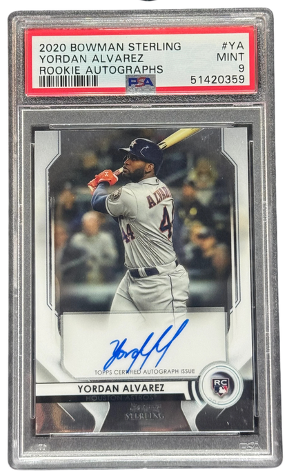 2020 Bowman Sterling Yordan Alvarez Rookie Autographs #BSRA-YA RC — normalized