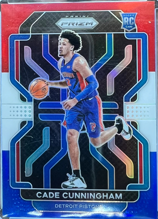 2021-22 Panini Prizm Cade Cunningham #282 Red White & Blue Prizm (RC) — normalized