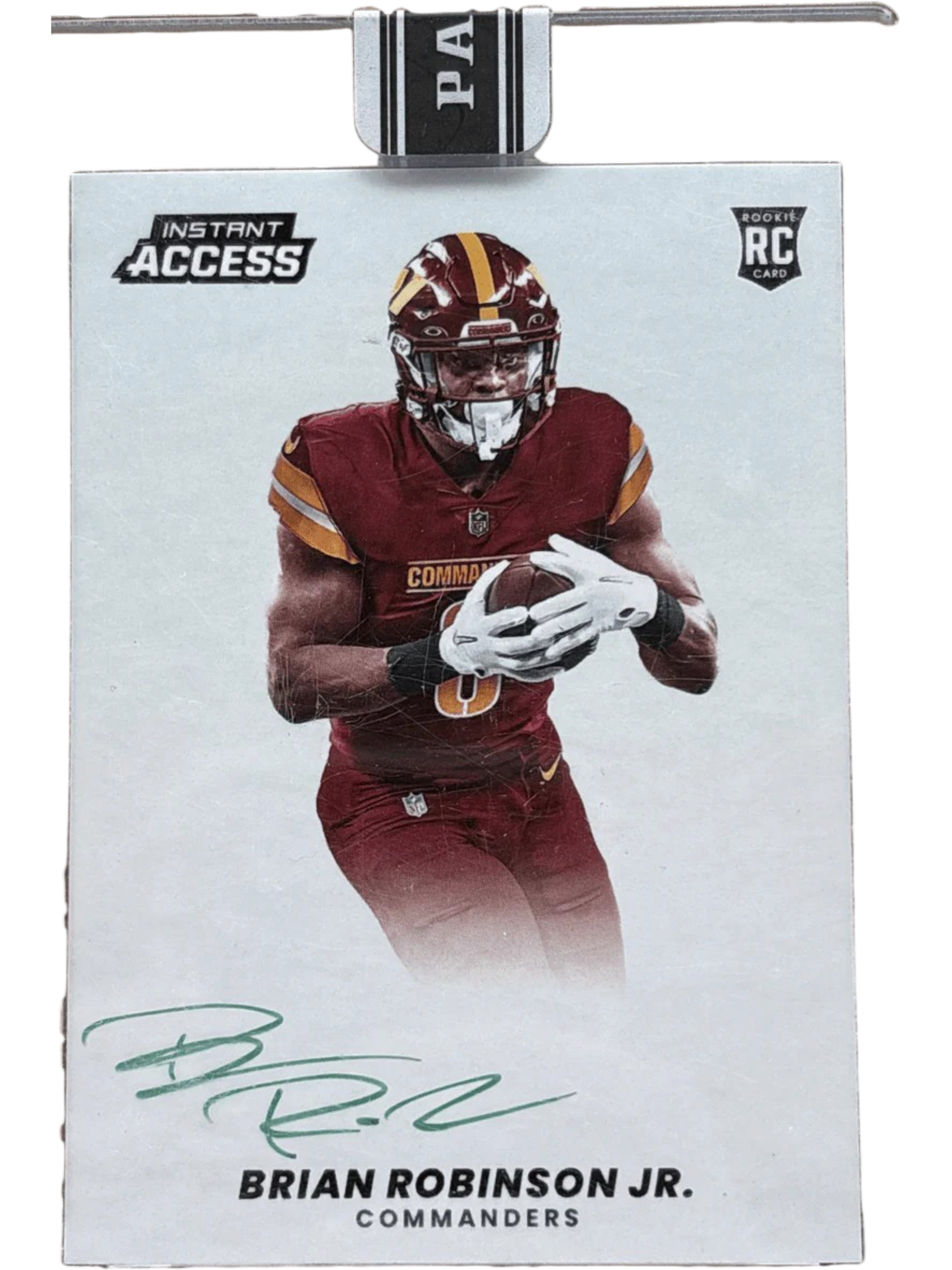 Panini 2022 Instant Access Green Ink /10 Brian Robinson JR. #IAA-29 RC — normalized